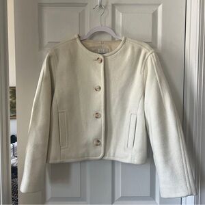 Abercrombie Wool Collarless Jacket